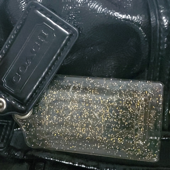 Coach Daisy Liquid Gloss Pocket Patent Tote - Picture 5 of 10